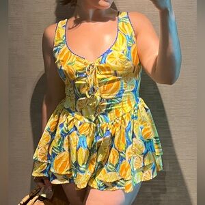 Fashion Nova Lemon Romper